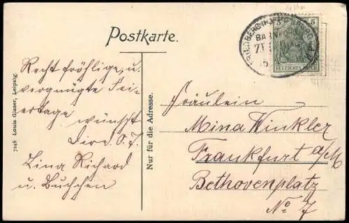 Ansichtskarte Friedberg (Hessen) Der Adolfsturm 1914