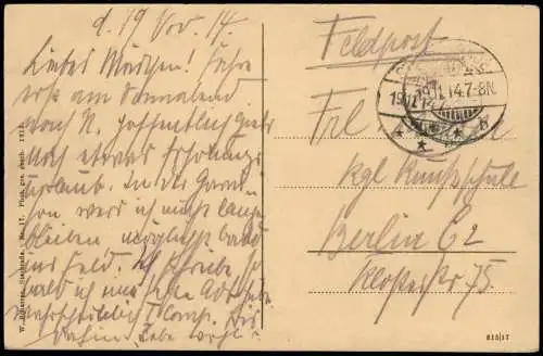 Ansichtskarte Sterkrade-Oberhausen Johanniterkrankenhaus 1914