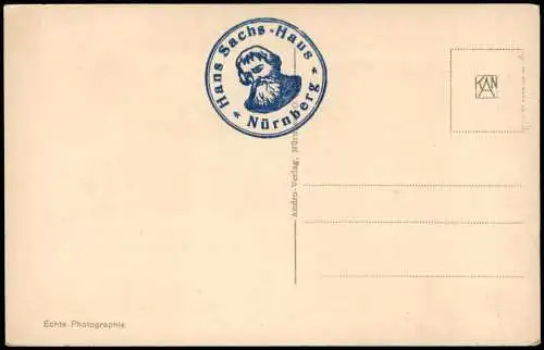 Ansichtskarte Nürnberg Hans Sachs Original Schuster-Werkstätte 1930