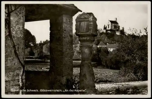 Ansichtskarte Gößweinstein Fränkische Schweiz An der Kapelle 1932