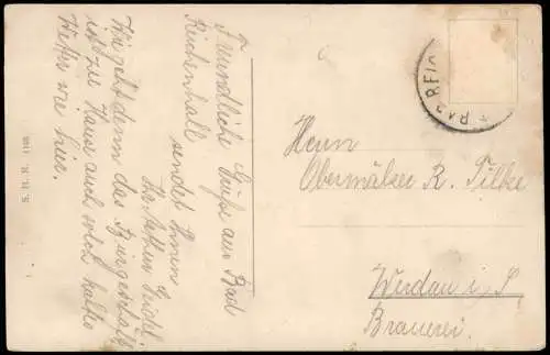 Ansichtskarte Bad Reichenhall Partie im Kgl. Kurgarten 1910