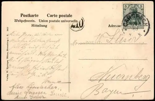 Ansichtskarte Stettfurt Schloss Sonnenberg Château Sonnenberg 1907