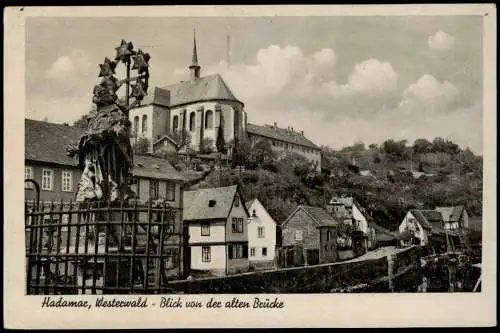 Ansichtskarte Hadamar Blick von der alten Brücke 1941