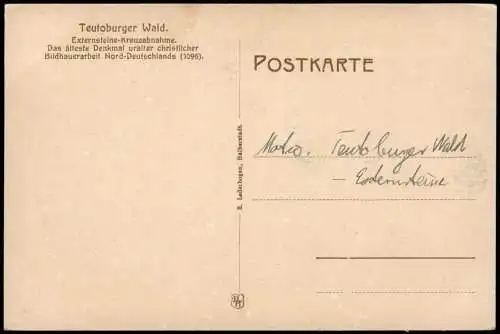 Holzhausen-Externsteine-Horn-Bad Meinberg  Kreuzabnahme. Teutoburger Wald. 1919