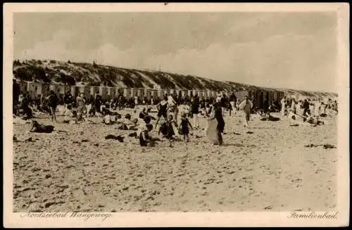 Ansichtskarte Wangerooge Familienbad. 1930