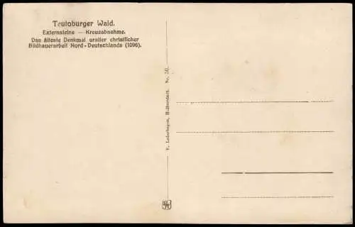 Holzhausen Externsteine Horn  Meinberg Teutoburger Wald. Kreuzabnahme.  1918