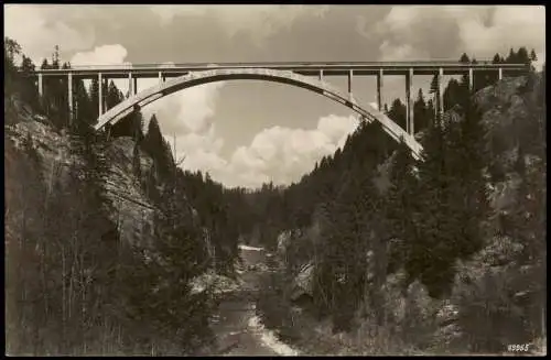 Rottenbuch Echelsbacher Brücke Ammerhochbrücke Blick vom Talgrund aus 1932