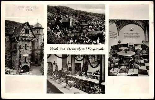 Heppenheim an der Bergstraße Mehrbildkarte mit Winzergenossenschaft 1963