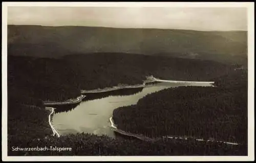 Forbach (Baden) Schwarzenbach-Talsperre aus der Vogelschau-Perspektive 1940