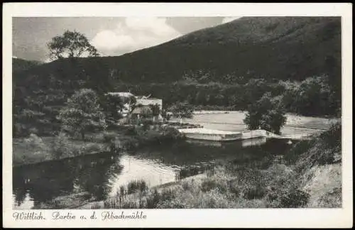 Ansichtskarte Wittlich Umland-Ansicht Partie an der Mühle Abachmühle 1944