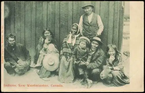 Postcard Kanada (allgemein) Canada Indians, New Westminster, Native 1913