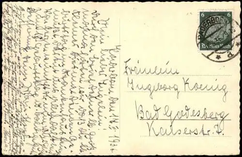 Ansichtskarte Paderborn Marienplatz und Rathaus 1936