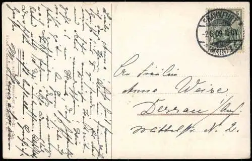 Ansichtskarte Frankfurt am Main Zeil und Hauptwache 1909