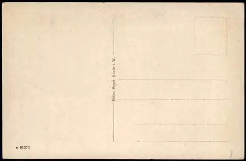 Ansichtskarte Bünde Stadtteilansicht Alte Kirchhoftreppe 1920