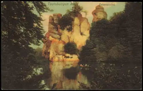 Holzhausen Externsteine Horn-Bad Meinberg Teutoburger Wald coloriert 1906