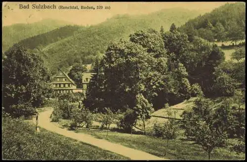 Sulzbach (Rentchthal)-Lautenbach (Ortenaukreis) Straßenpartie 1932