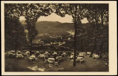 Ansichtskarte Baden-Baden Altes Schloss - Café u. Restauration 1928