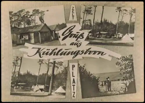 Ansichtskarte Kühlungsborn Mehrbild Zeltplatz 1962