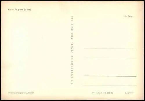 Ansichtskarte Wippra-Sangerhausen Partie an der Stadt Fotokarte 1964