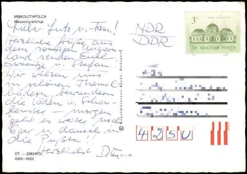 Miskolc Miskolc (Miškovec/Miszkolc) Miskolctapolca Mehrbildkarte Magyar 1988