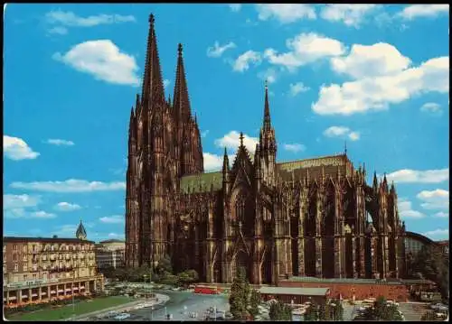 Ansichtskarte Köln Kölner Dom Südseite Cathedral southern side 1980