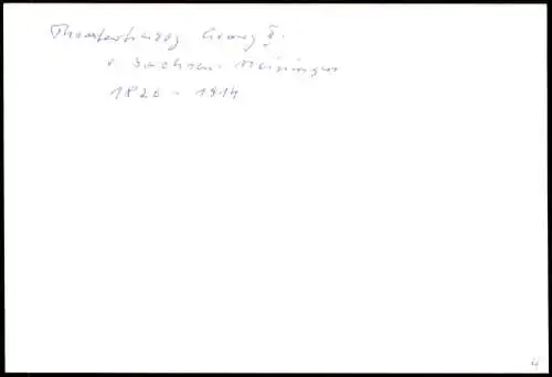 Meiningen Schloss Landsberg, Georg II v. Sachs. Meiningen 1900/1992 REPRO Foto