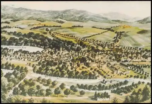 Bad Salzungen Panorama 1930/1992 REPRO