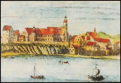 Bad Salzungen Fotoabzug von Gemälde 1700/1992 REPRO
