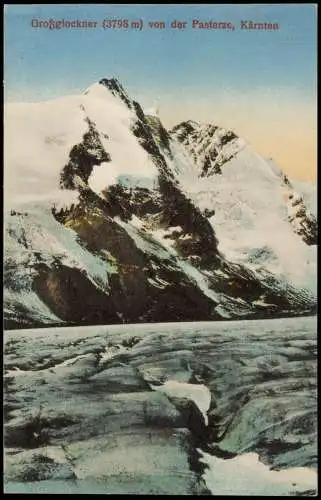 Zell am See Großglockner (3798 m) von der Pasterze, Kärnten 1914