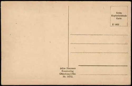 Ansichtskarte Timmendorfer Strand Schwere See Segelboot 1928