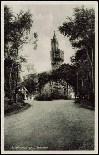 Ansichtskarte Wiesbaden Kaffee-Restaurant Schläferskopf 1932