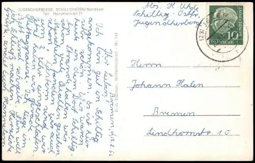 Horumersiel-Schillig-Wangerland 4 Bild Jugendherberge Schillighörn 1956