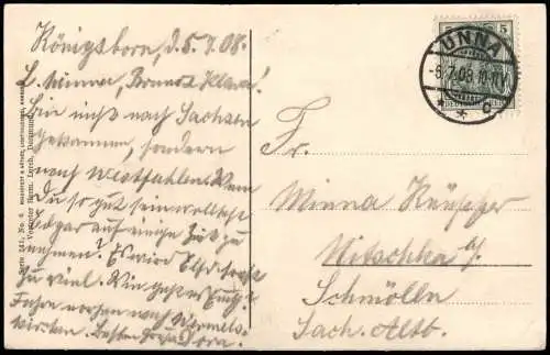 Ansichtskarte Bad Königsborn-Unna Partie im Kurgarten. 1908