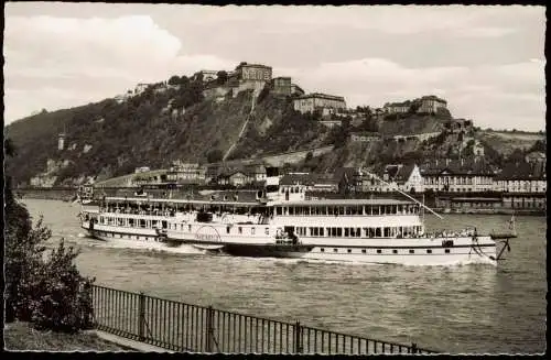 Ansichtskarte Koblenz Dampfer Rheingold Rheinschiff 1962