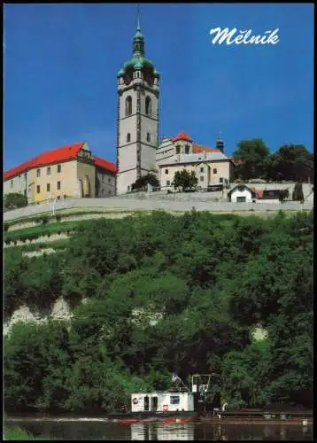 Postcard Melnik Mělník Chrám sv. Petra a Pavla se zámkem 2000