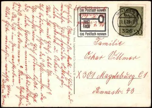 Detmold Weser-Region, Landkarte (Map) Weserbergland Teutoburger Wald 1970