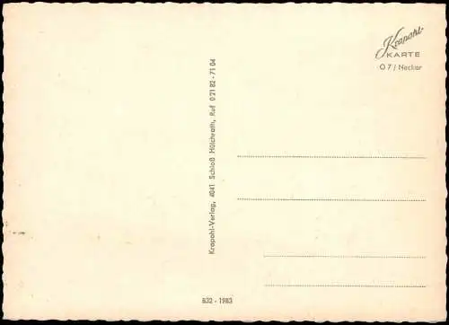 .Baden-Württemberg Neckar (Fluss-Verlauf) Region Heidelberg bis Heilbronn 1970