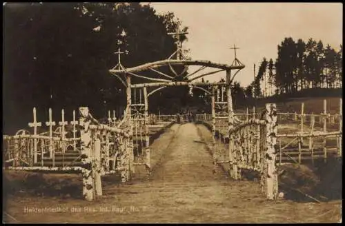 Militär Propaganda 1.WK Erster Weltkrieg Rußland Friedhof Russia 1916