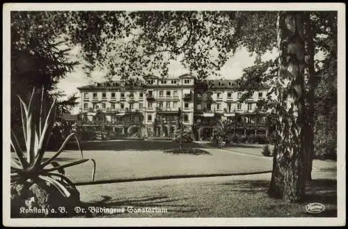 Ansichtskarte Konstanz Dr. Büdingens Sanatorium 1938