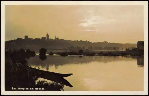 Ansichtskarte Bad Wimpfen Panorama-Ansicht, Stimmungsbild 1935