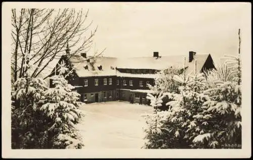 Ansichtskarte Klingenthal Sporthotel Waldgut Aschberg 1940