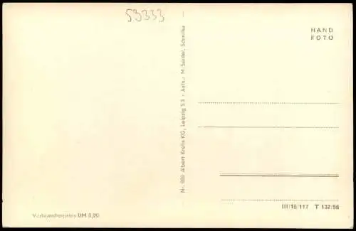 Ansichtskarte Schmilka Dorfstraße zur DDR-Zeit 1956