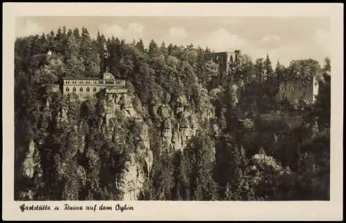 Ansichtskarte Oybin Zittauer Gebirge Kurort Der Berg Oybin 1957
