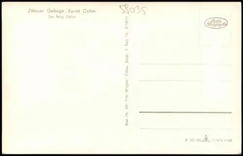 Ansichtskarte Oybin Zittauer Gebirge Kurort Der Berg Oybin 1957