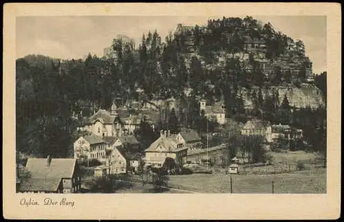 Ansichtskarte Oybin Der Berg Oybin 514 m, Zittauer Gebirge 1928
