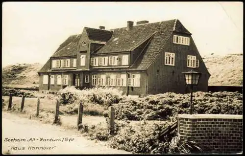 Ansichtskarte Rantum-Sylt Seeheim Alt-Rantum - Fotokarte 1954