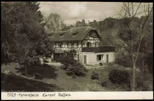 Ansichtskarte Rathen FDGB-Ferienheim Kurort Rathen 1961