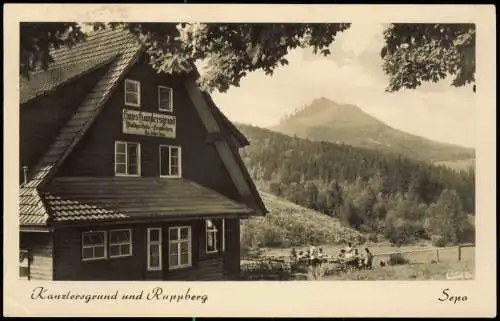 Ansichtskarte Oberschönau Waldhotel Kanzlersgrund und Ruppberg 1960