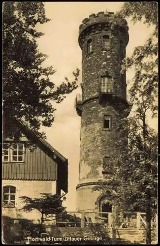 Ansichtskarte Zittau Hochwald-Turm Zittauer Gebirge zur DDR-Zeit 1960