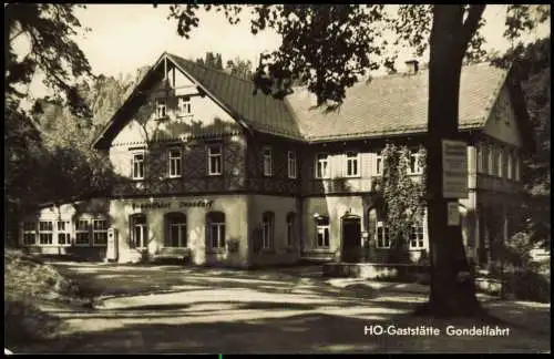 Jonsdorf Partie an der HO-Gaststätte Gondelfahrt zur DDR-Zeit 1970